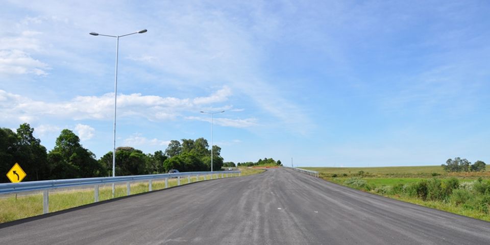 Andamento das obras de duplicação da BR-116 entre Guaíba e Pelotas