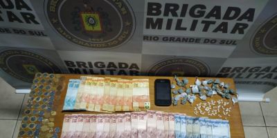 Brigada Militar prende homem por tráfico de drogas em Camaquã