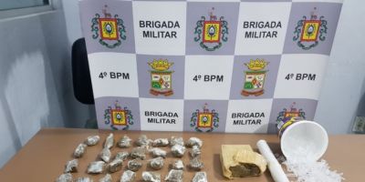 Jovem é preso portando drogas em Pelotas