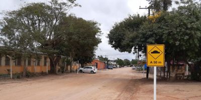 Rua São Borja recebe construção de quebra-molas no bairro Getúlio Vargas em Camaquã