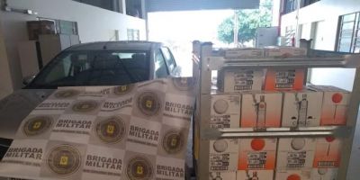 Homem é preso por contrabando na ERS-471 em Encruzilhada do Sul