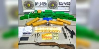 Casal é preso por tráfico de drogas, tentativa de homicídio e porte ilegal de arma de fogo em Pelotas