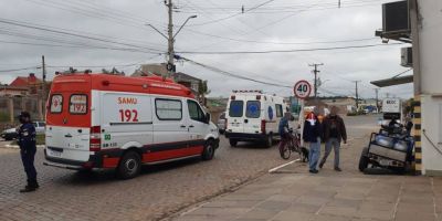 Roda de triciclo se desprende e causa acidente em Camaquã