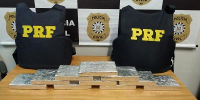 Quatro traficantes são presos com dez quilos de cocaína na BR-116 em Pelotas