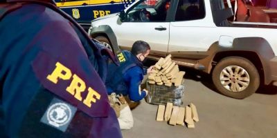 PRF apreende mais de 70 quilos de maconha após perseguição em Passo Fundo