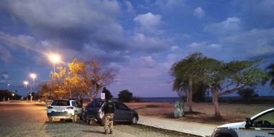 Brigada Militar de São Lourenço do Sul efetua fiscalização na orla da praia em prevenção à covid-19