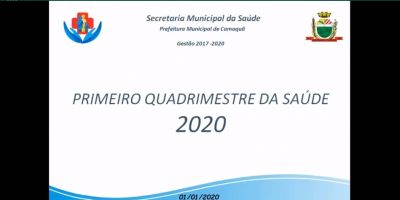 Executivo apresenta Relatório de Gestão - Monitoramento da Gestão de Saúde (MGS) do 1º quadrimestre de 2020