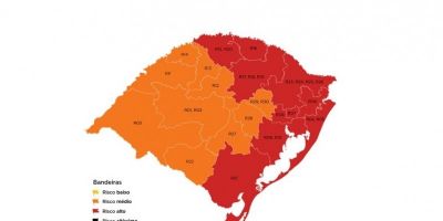 Metade das regiões fica em vermelho no mapa preliminar da 9ª rodada do Distanciamento Controlado