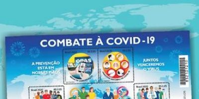 Correios lançam selos em homenagem às ações de combate à covid-19