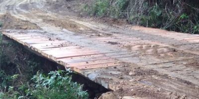 Prefeitura de São Lourenço do Sul renconstrói ponte no interior do município 