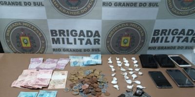 Brigada Militar prende dupla com drogas e arma em Turuçu