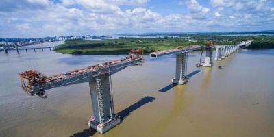 Começa operar, neste sábado, desvio das obras da nova Ponte do Guaíba