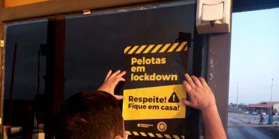 Ecosul informa usuários sobre lockdown em Pelotas