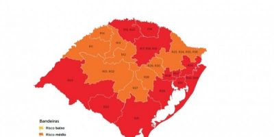 Região de Camaquã permanece na bandeira vermelha no mapa preliminar do Distanciamento Controlado