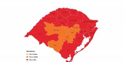 Microrregião Guaíba é classificada na bandeira vermelha no mapa preliminar do Distanciamento Controlado