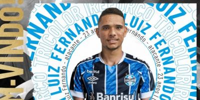 Grêmio anuncia contratação do atacante Luiz Fernando