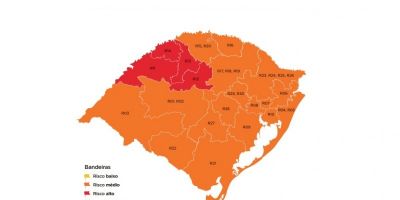 RS tem quatro regiões em vermelho no mapa definitivo do Distanciamento Controlado