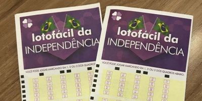 Lotofácil da Independência é sorteada para 50 apostadores