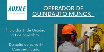 Chega em Camaquã o novo curso de operador de guindauto munck