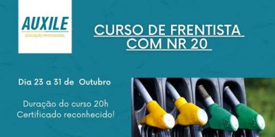 Abertas inscrições em Camaquã para o curso de frentista