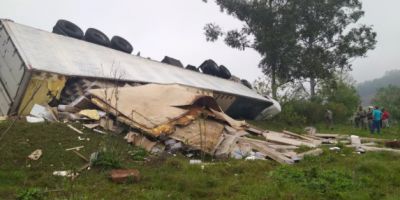 Caminhoneiro morre em acidente de trânsito no Noroeste do RS