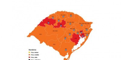 Bandeira vermelha: região de Camaquã é classificada em área de alto risco no mapa do Distanciamento Controlado