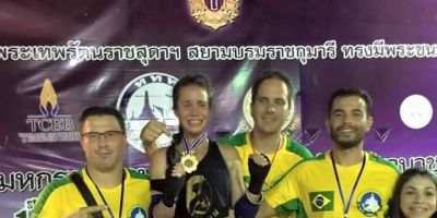 Deverá chegar em Camaquã na manhã desta terça (24/3) a grande campeã mundial de Muaythai