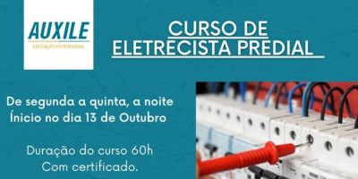 INSCRIÇÕES ABERTAS: Camaquã dispõe de curso de eletricista predial