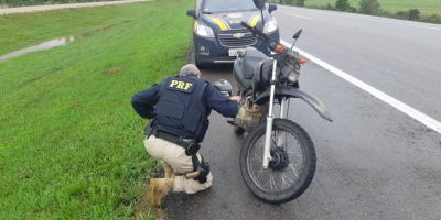 PRF prende homem armado enquanto pilotava moto clonada em Camaquã 