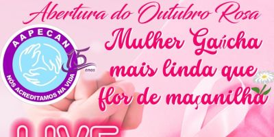 Live com o tema Outubro Rosa ocorre hoje com transmissão do BJ, Bagual e Aapecan