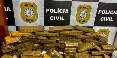 Homem é preso com 43 quilos de maconha em Rio Grande