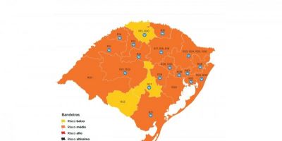 Regiões trocam de cor, e Estado permanece com três bandeiras amarelas no mapa preliminar do Distanciamento Controlado