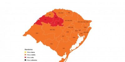 Depois de duas semanas, mapa preliminar volta a apresentar bandeira vermelha na 25ª rodada