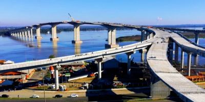 Obras da nova ponte do Guaíba alteram acessos ao vão móvel e rua lateral à Freeway