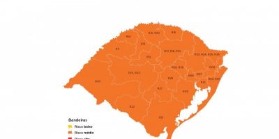 Estado volta a ter mapa do Distanciamento Controlado todo em bandeira laranja