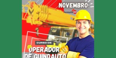 Inscrições abertas para curso de Operador de Guindauto (Munck) em Camaquã