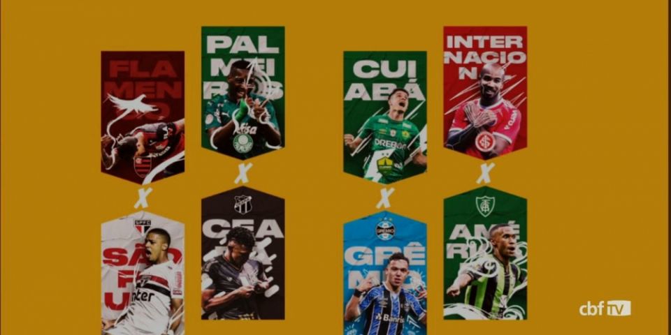 Definidos os mandos de campos das quartas de final da Copa do Brasil
