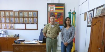 Comandante do CRPO/Sul tem audiência com vereadora de São José do Norte