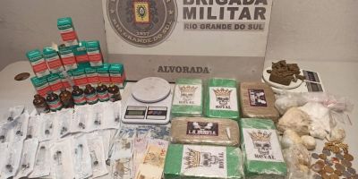 Grande quantidade de drogas é apreendida e homem é preso em festa rave no RS