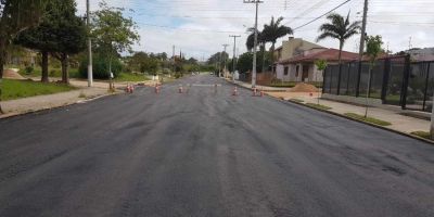 Obras de asfaltamento continuam em Camaquã