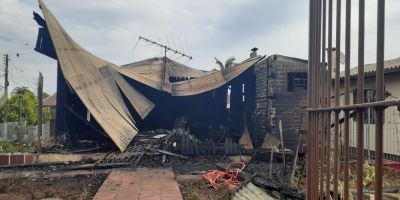 Idosa é morta durante roubo e incêndio a residência no RS