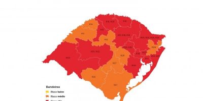 Mapa preliminar coloca região de Camaquã em bandeira vermelha 