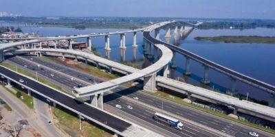 Dnit alerta para restrição de faixa para obras da nova Ponte do Guaíba no domingo