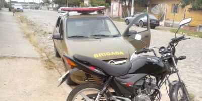 Moto furtada é localizada pela Brigada Militar em Camaquã