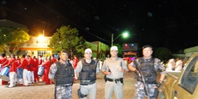 Brigada Militar realiza policiamento no Carnaval  de São Lourenço do Sul