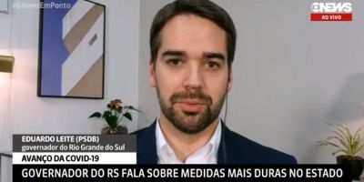 Governador Eduardo Leite afirma estar em contato com Butantan para aquisição da Coronavac