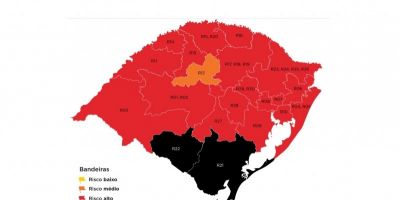 RS confirma primeiras bandeiras pretas no mapa definitivo do Distanciamento Controlado