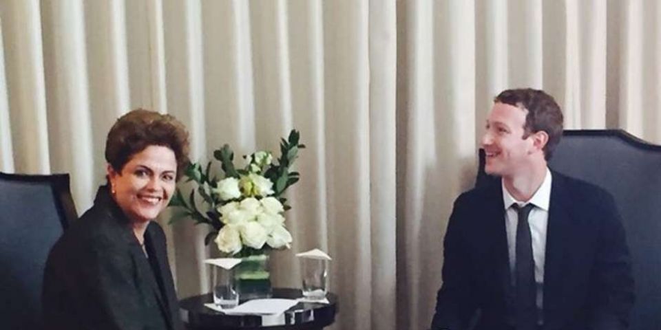 Dilma anuncia parceria com o Facebook