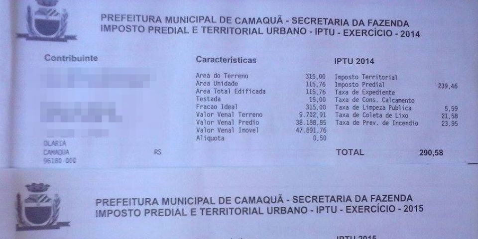 Aumento expressivo ou abusivo do IPTU? Esta foi a pauta da semana em Camaquã