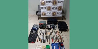 Brigada Militar prende homem com dezenas de objetos furtados em Camaquã